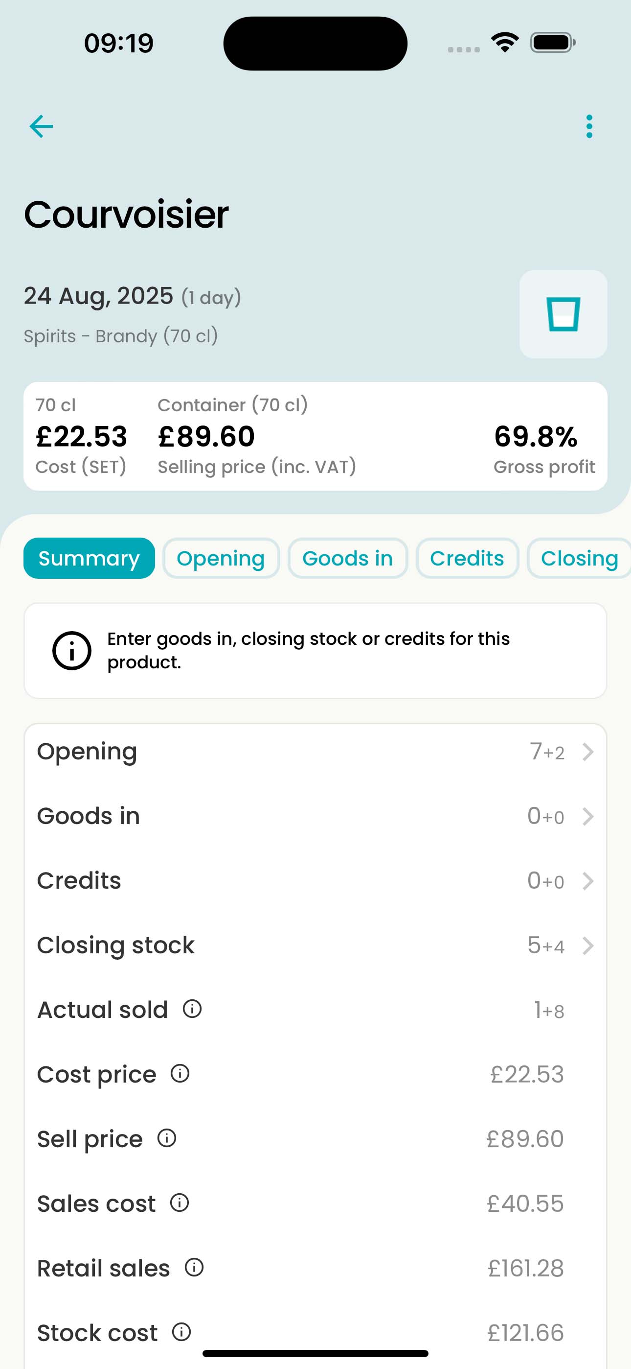Stocktaking app product